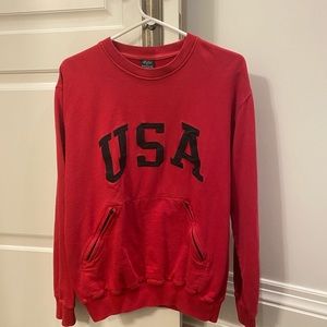Thrifted Polo ‘USA’ Crewneck
